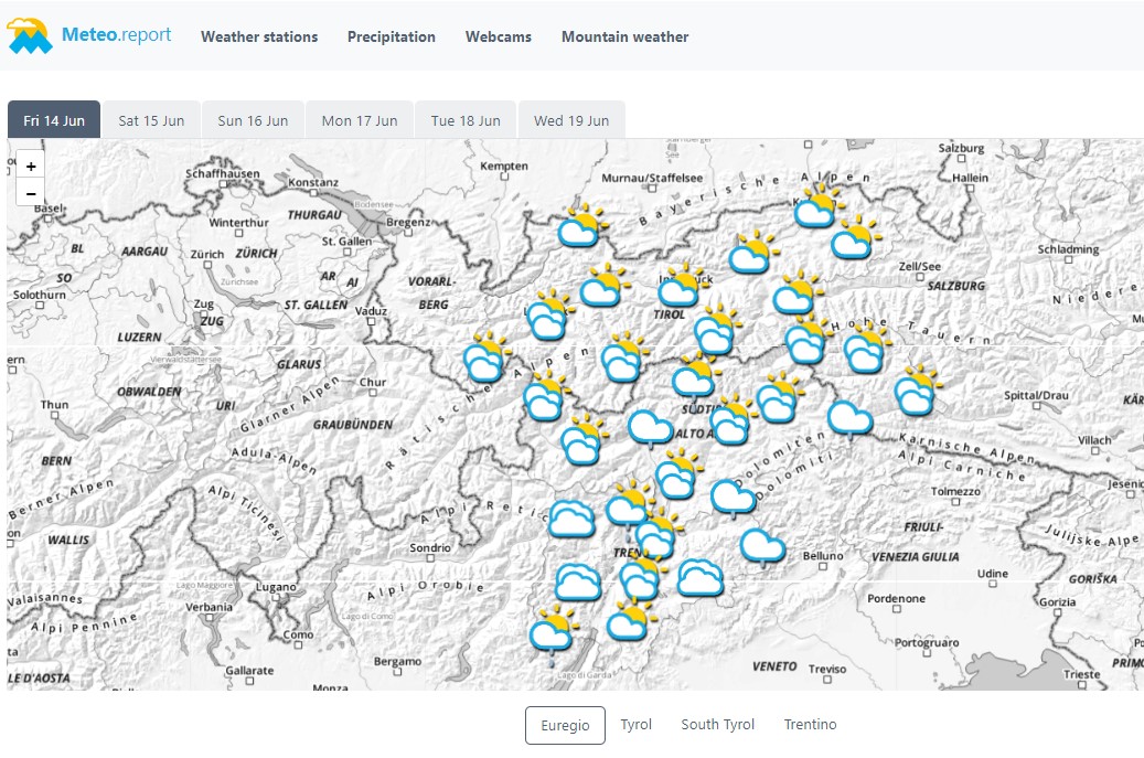 © Euregio Euregio-Wetterbericht - meteo.report